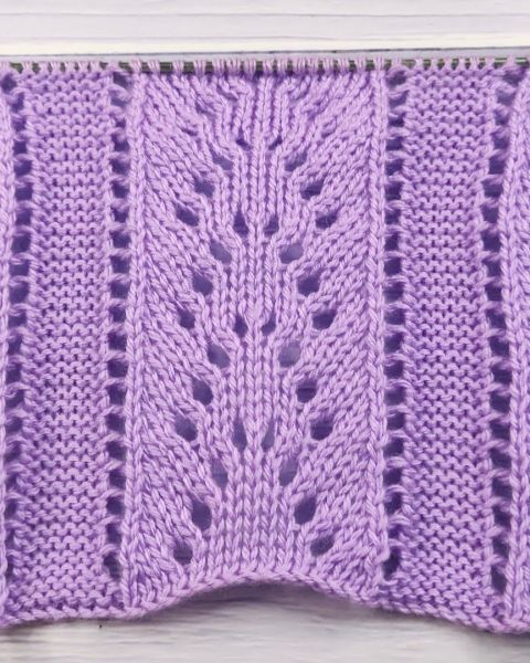 Point Ajouré au Tricot № 380