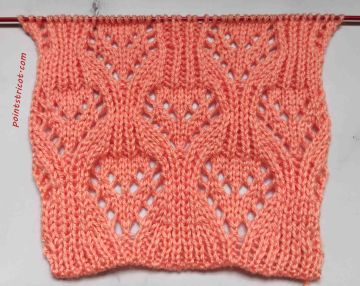 Point Coeur Ajouré au Tricot