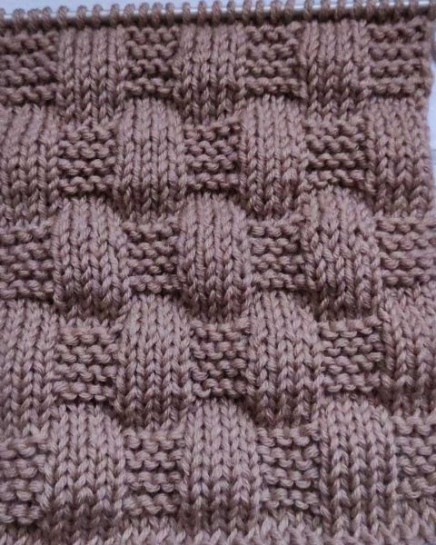Point de Damier au Tricot