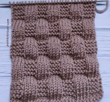 Point de Damier au Tricot