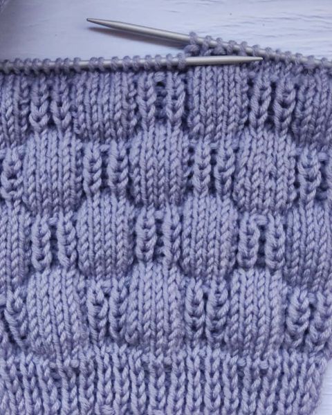 Point de Damier au Tricot