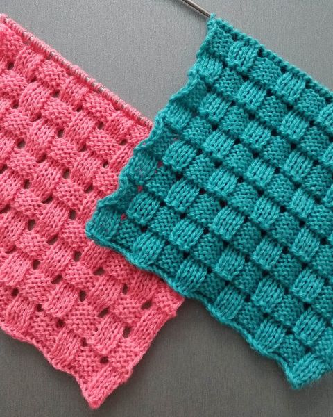 Point de Damier au Tricot