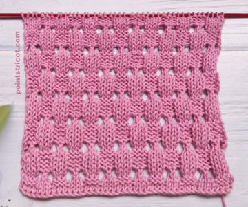 Point de Damier au Tricot