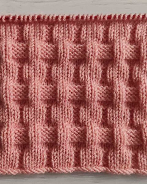 Point de Damier au Tricot
