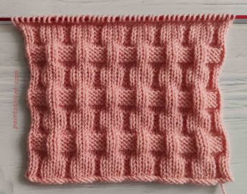 Point de Damier au Tricot