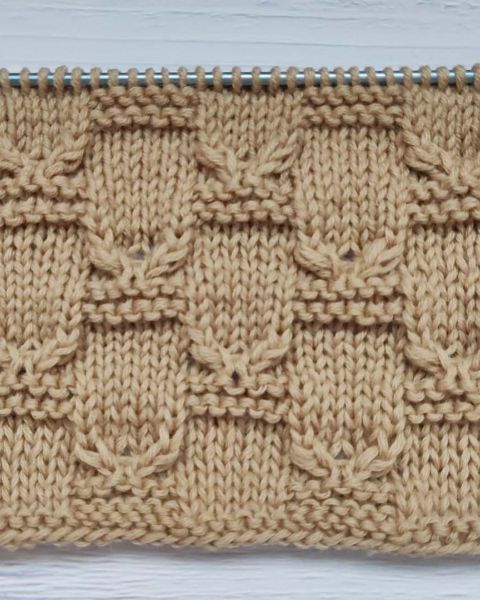 Point de Damier au Tricot