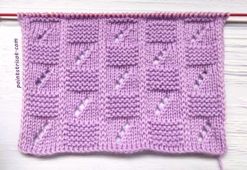 Point de Damier au Tricot