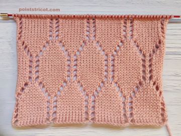 Point de Damier Ajouré au Tricot