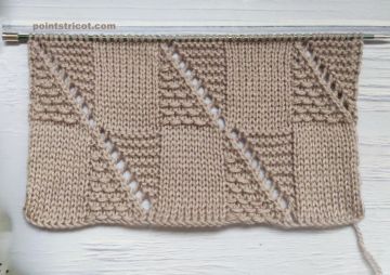 Point de Damier pour une couverture bébé