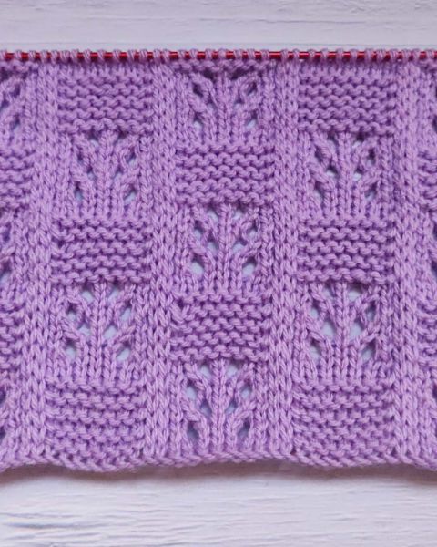 Point de Damier Ajouré au Tricot