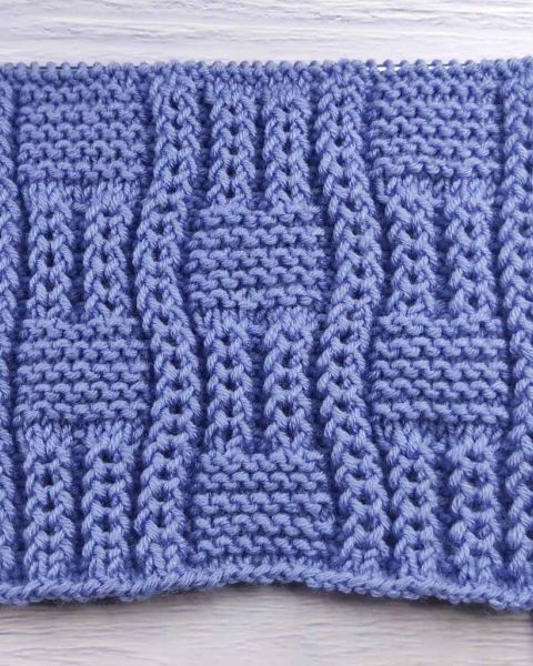 Point de Damier au Tricot
