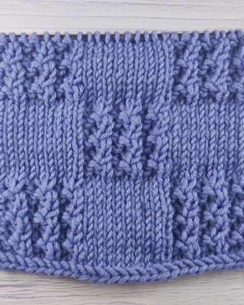 Point de Damier au Tricot