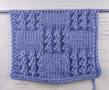 Point de Damier au Tricot