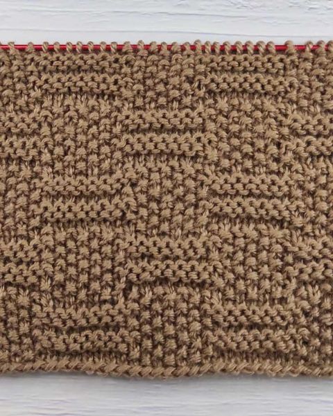 Point de Damier au Tricot