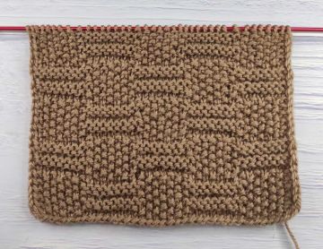 Point de Damier au Tricot