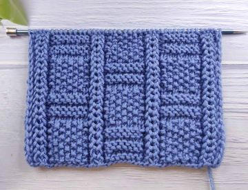 Point de Damier au Tricot
