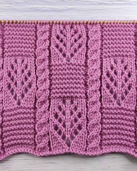 Point de Damier au Tricot