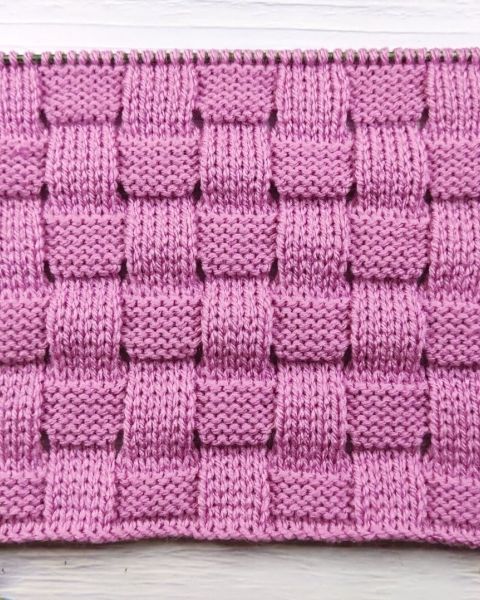 Point à Damier au Tricot