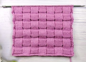 Point à Damier au Tricot