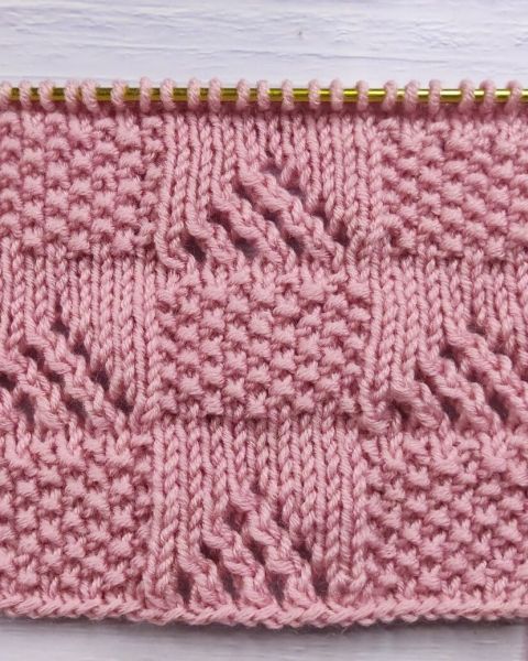 Point Damier au Tricot