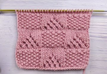 Point Damier au Tricot