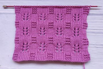 Point Damier Ajouré au Tricot