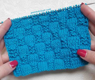 Point de Damier au Tricot