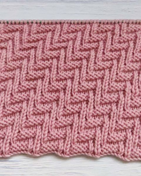 Point Rayures Diagonales au Tricot