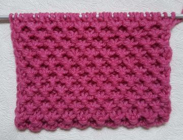 Point de Treillis au Tricot