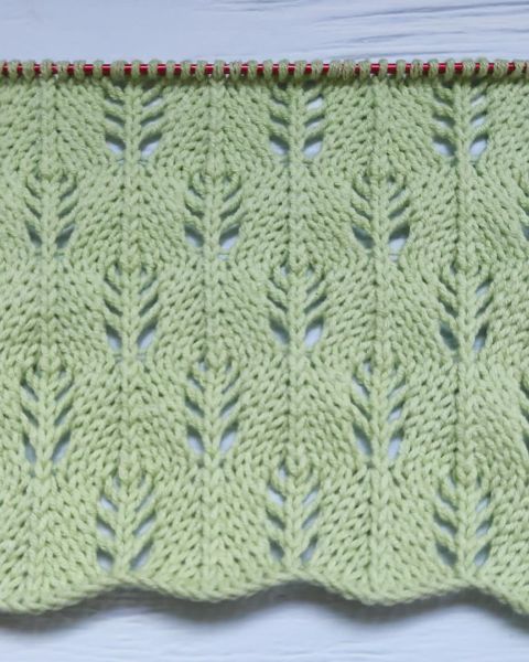 Point de Feuilles au Tricot