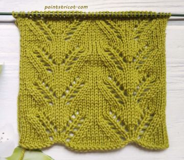 Point de Feuilles au Tricot