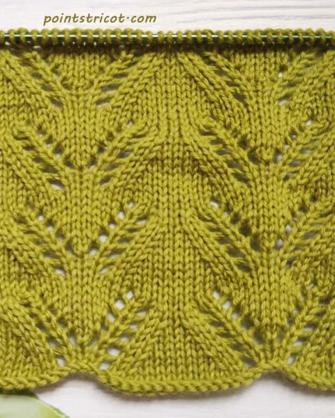 Point de Feuilles au Tricot