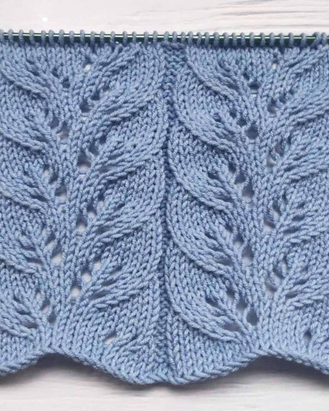 Point de Feuilles au Tricot