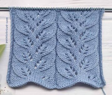 Point de Feuilles au Tricot