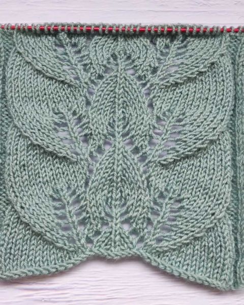 Point de Feuilles au Tricot
