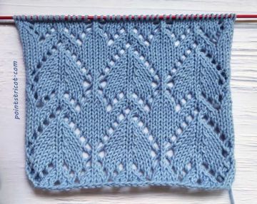 Point de Feuilles Ajourées au Tricot