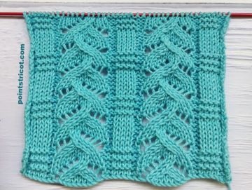 Point de Feuilles au Tricot