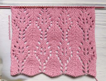 Point de Feuilles Ajourées au Tricot