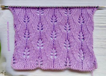 Point de Feuilles au Tricot