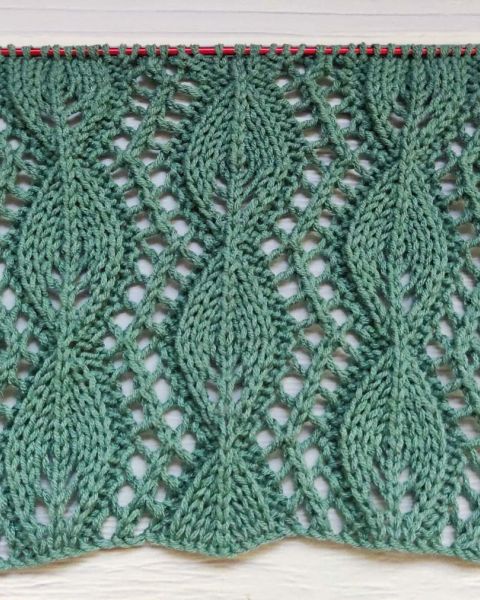Point de Feuilles Ajourées au Tricot