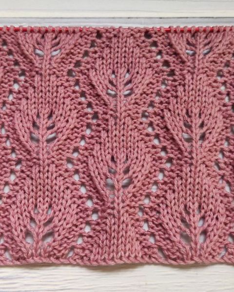 Point de Feuilles Ajourées au Tricot