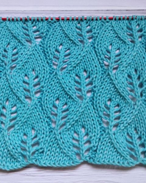 Point de Feuilles au Tricot