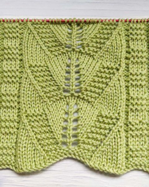 Point de Feuilles au Tricot