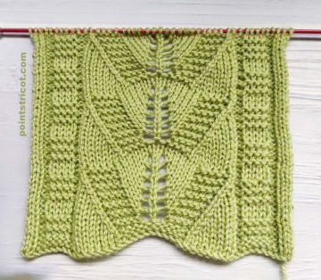 Point de Feuilles au Tricot