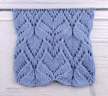 Point de Feuilles Ajourées au Tricot