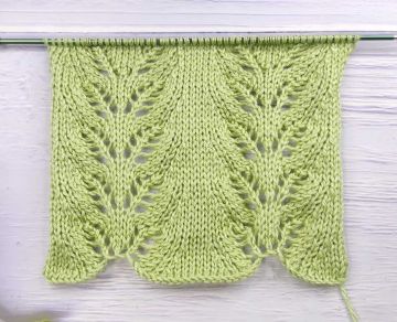 Point de Feuilles au Tricot
