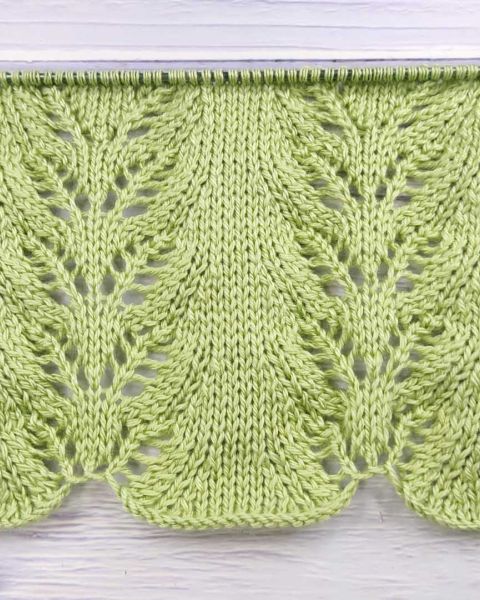 Point de Feuilles au Tricot