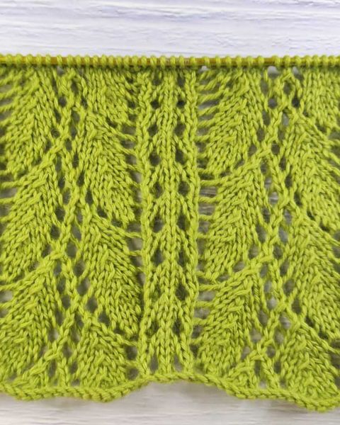 Point de Feuilles au Tricot