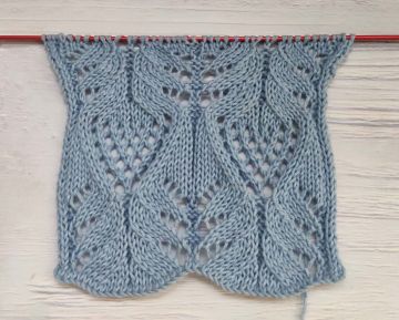 Point de Feuilles Ajourées au Tricot