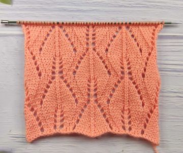 Point de Feuilles Ajourées au Tricot